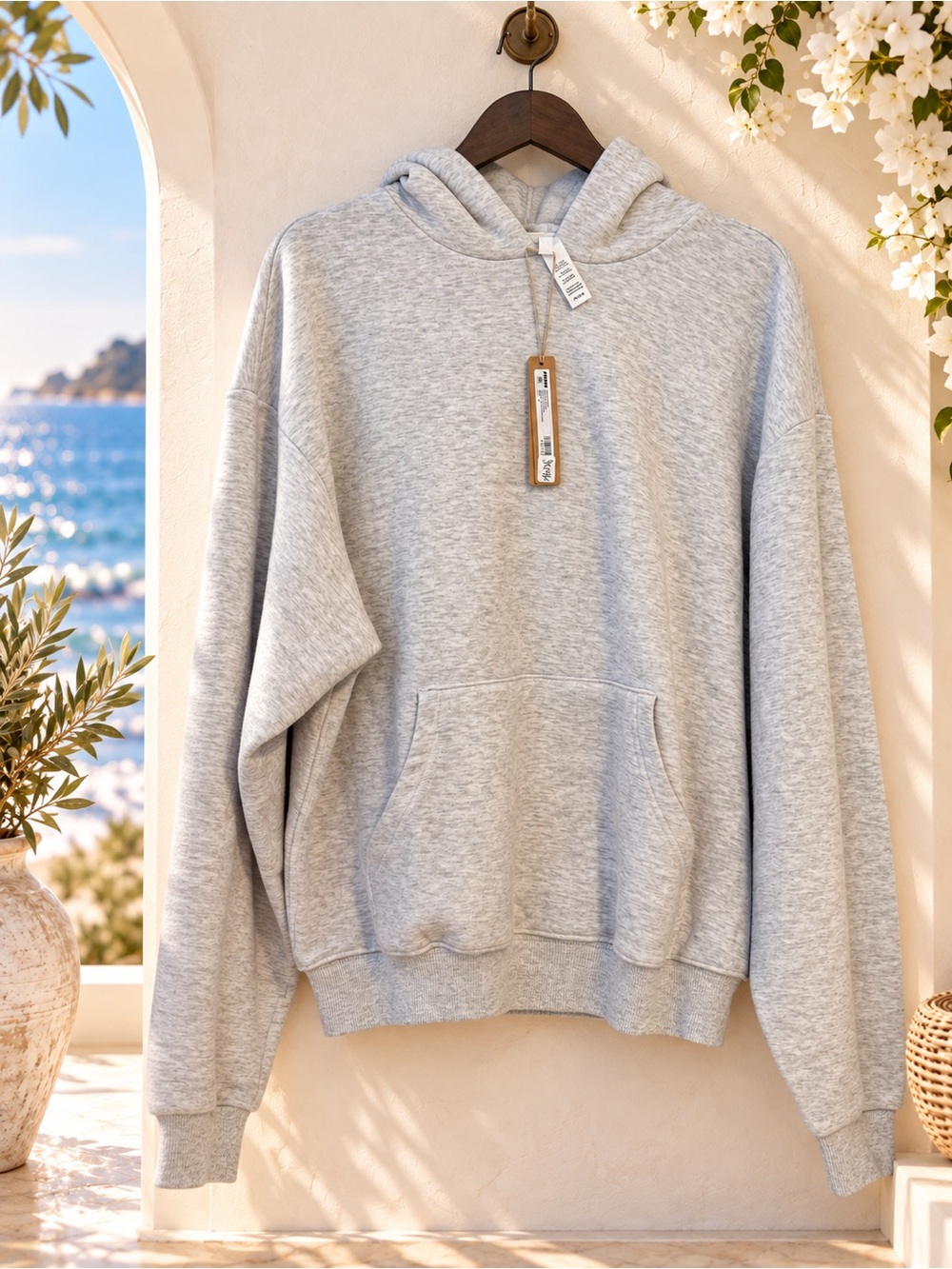 SKIMS Cotton Fleece Pullover Hoodie NWT